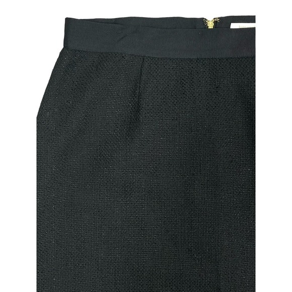 Kate Spade Skirt the Rules Tweed A-Line Skirt Black Sz 6 Business Career Preppy - Picture 4 of 12